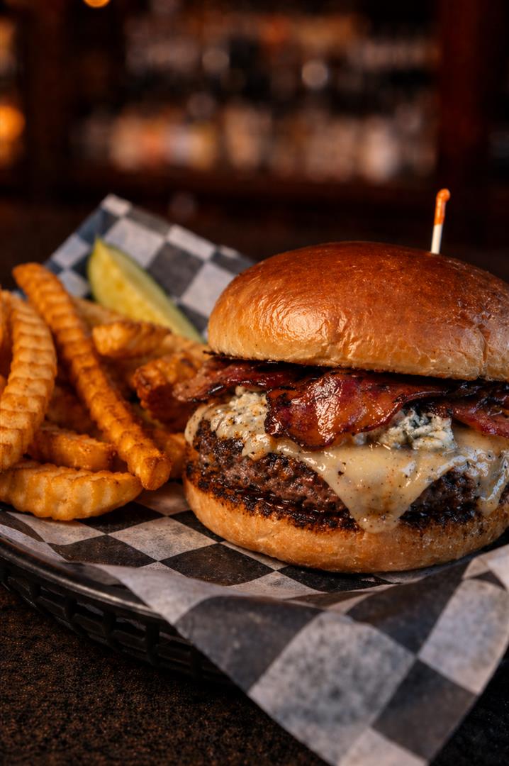 Black and Bleu Burger